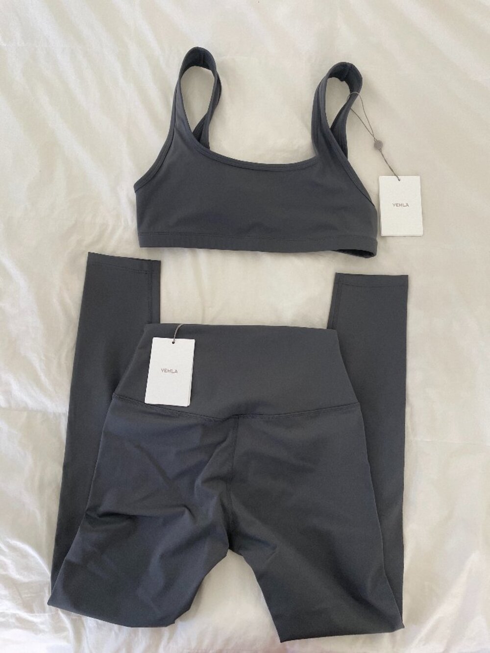 Vehla Grey Workout Set Size Medium NWT